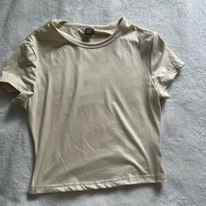 Cream Short Sleeve T-Shirt